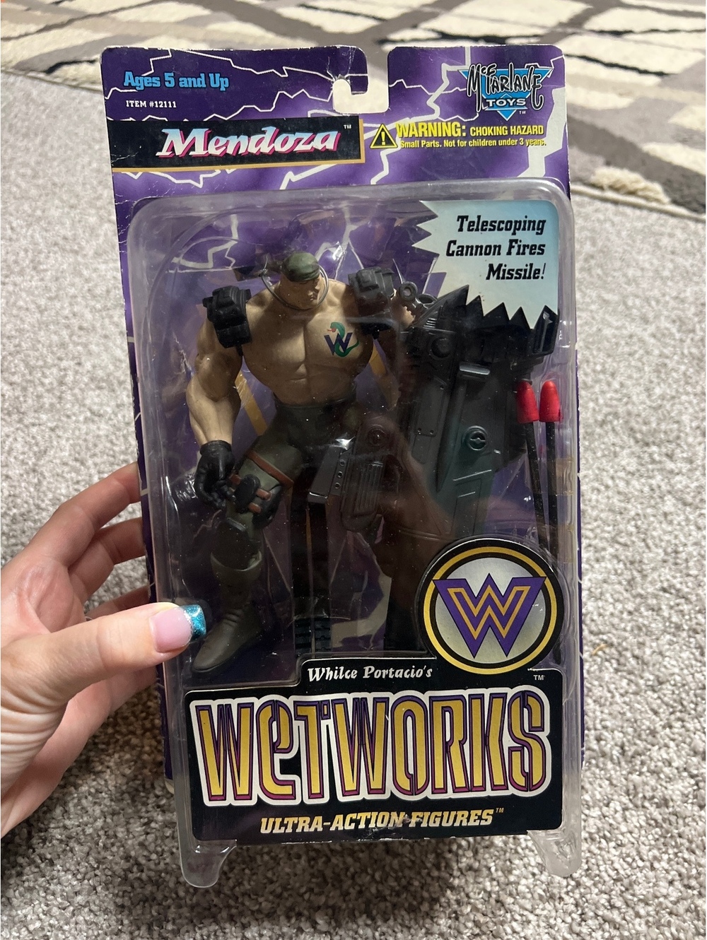 McFarlane Toys Wetworks Mendoza Ultra-Action Figure with Telescoping Cannon